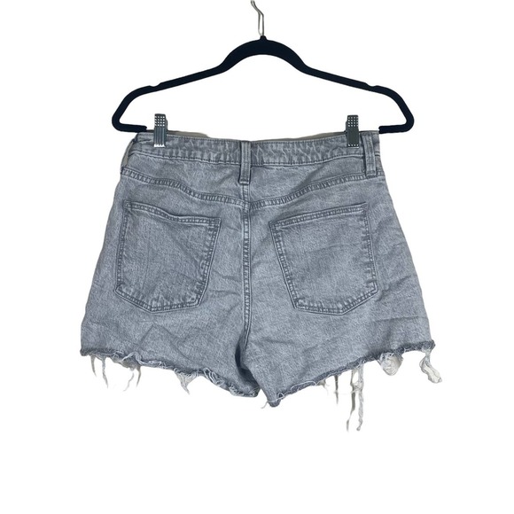 Target vintage midi exposed button raw hem shorts sz 8 - Picture 4 of 4